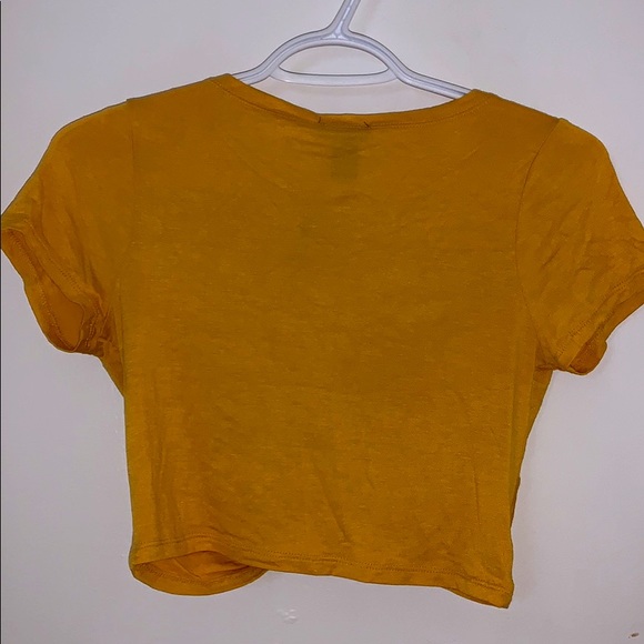 Yellow crisscross crop top for sale! - Picture 2 of 3